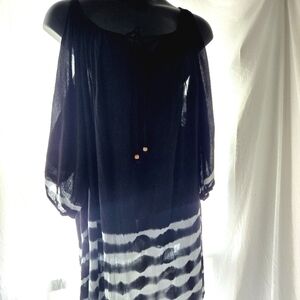 Tye Dye Cold Shoulder Tunic